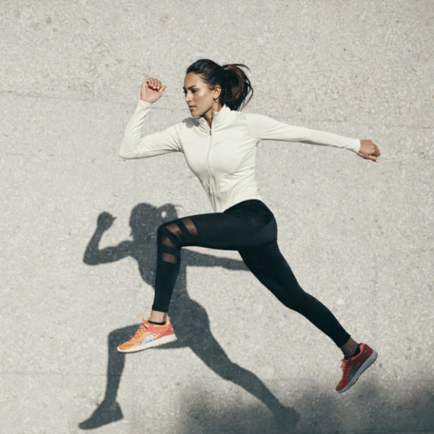 Women’s Zip Up Workout Jacket | Slim Fit Yoga Running Fitness Top