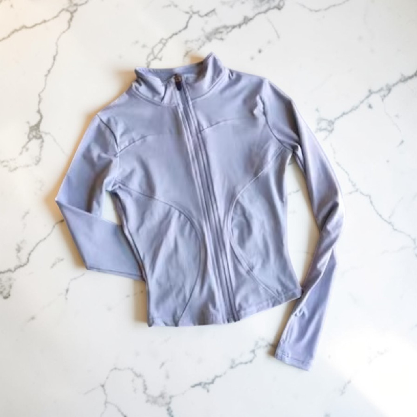 Women’s Zip Up Workout Jacket | Slim Fit Yoga Running Fitness Top