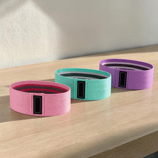 3pcs Resistance Bands Set | Fabric Booty Bands for Glute Leg Workout