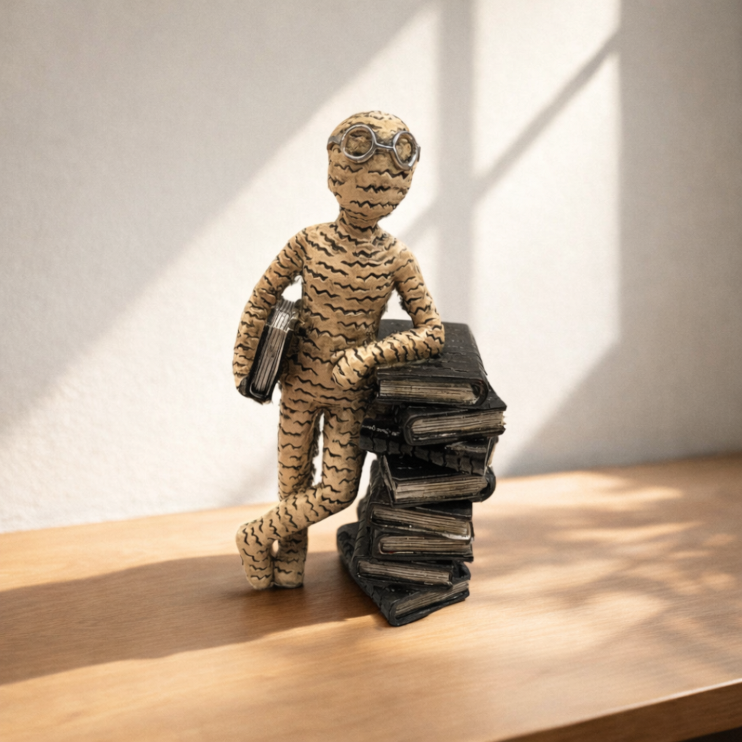 Abstract Reader Book Statue | Modern Resin Figurine Home Decor