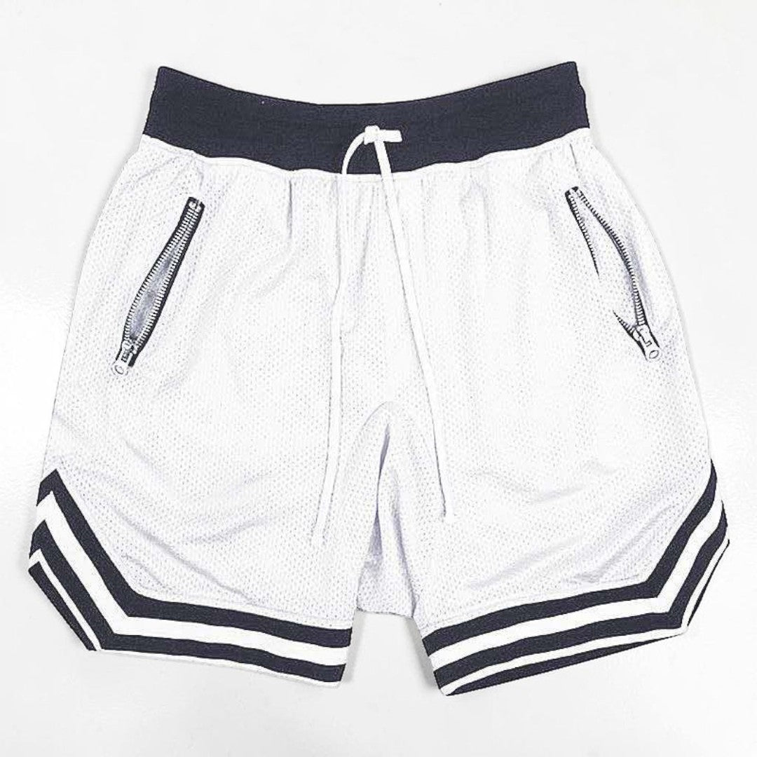 Men Athletic Shorts | Zipper Pocket Gym Shorts | Breathable Quick Dry Sportswear | Drawstring Training Shorts | Casual Workout Summer Wear