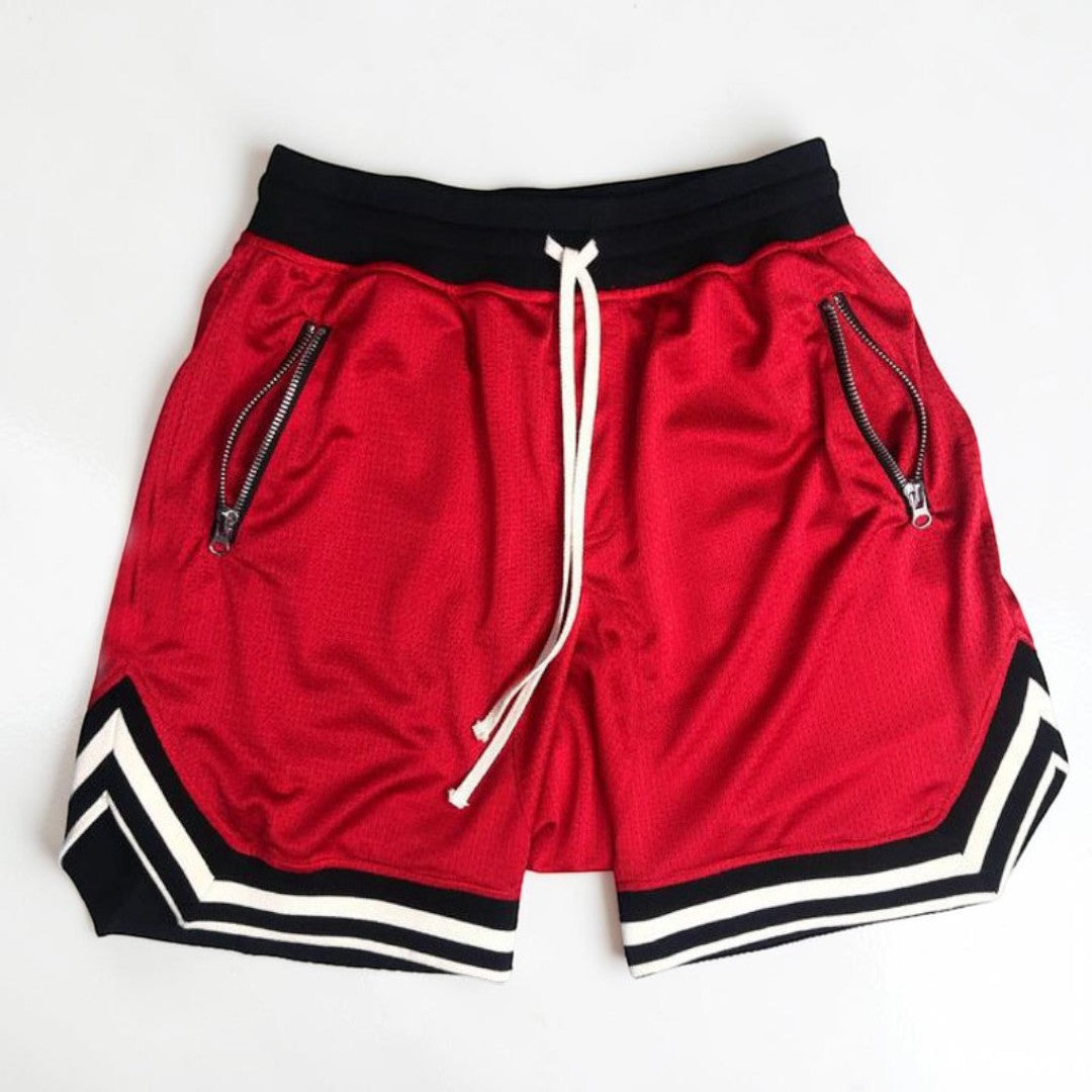 Men Athletic Shorts | Zipper Pocket Gym Shorts | Breathable Quick Dry Sportswear | Drawstring Training Shorts | Casual Workout Summer Wear