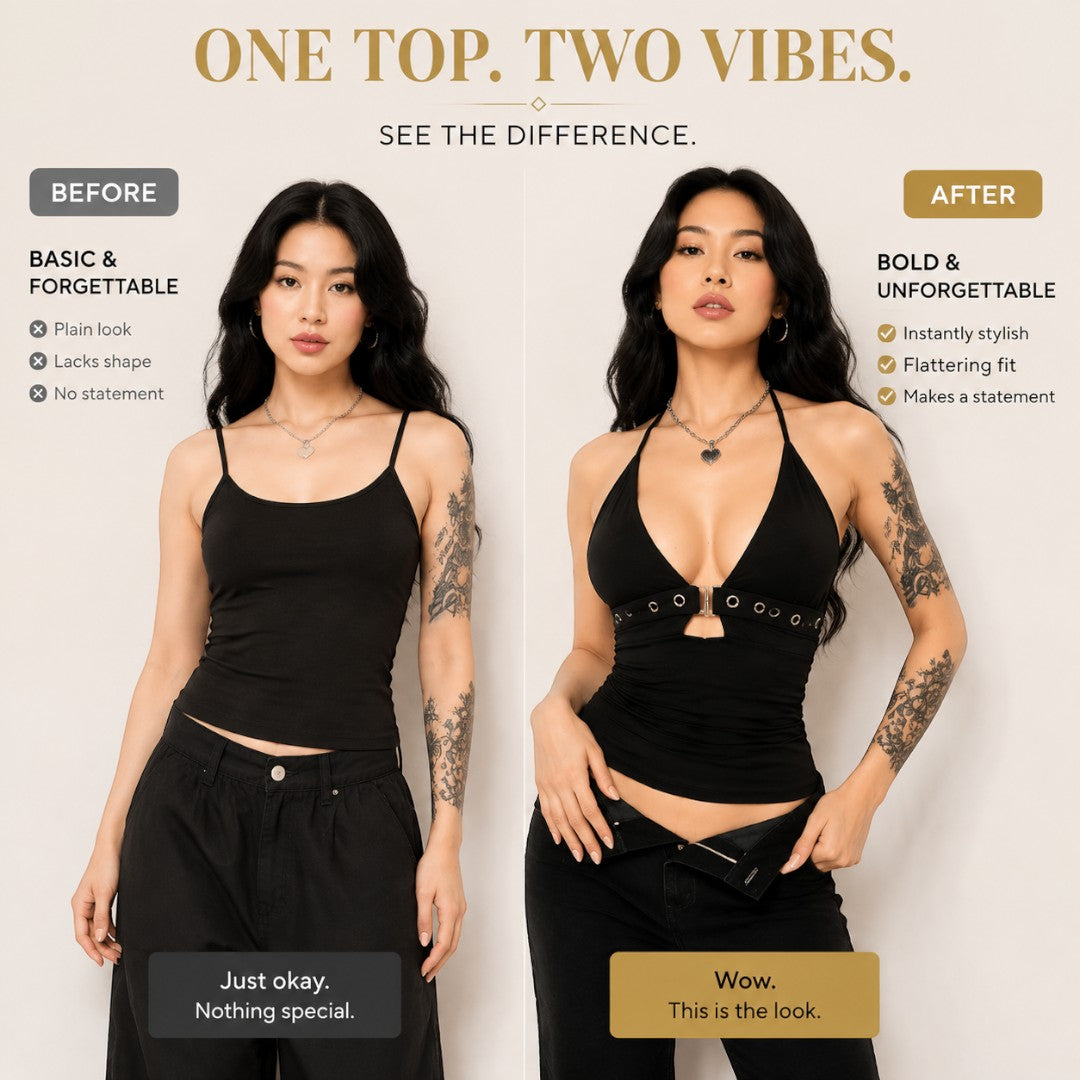 Black Lace Up Crop Top Women | Backless Bandage Tank Top | Y2K Party Clubwear Summer Outfit Top | Edgy Streetwear Vest