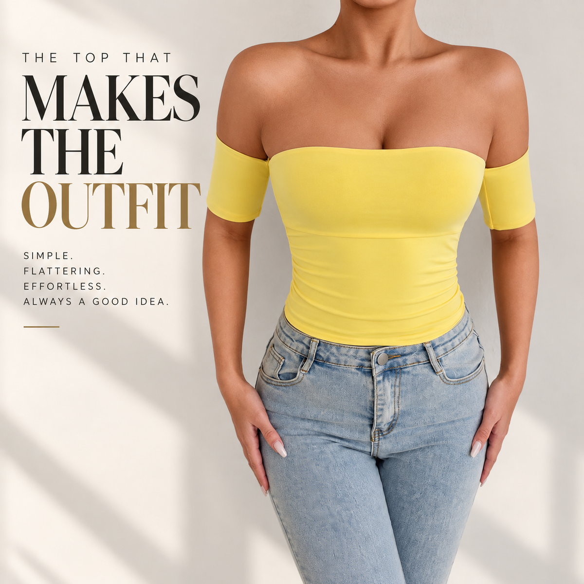 Off Shoulder Crop Top | Womens Going Out Shirt | Short Sleeve Fitted Date Night Blouse
