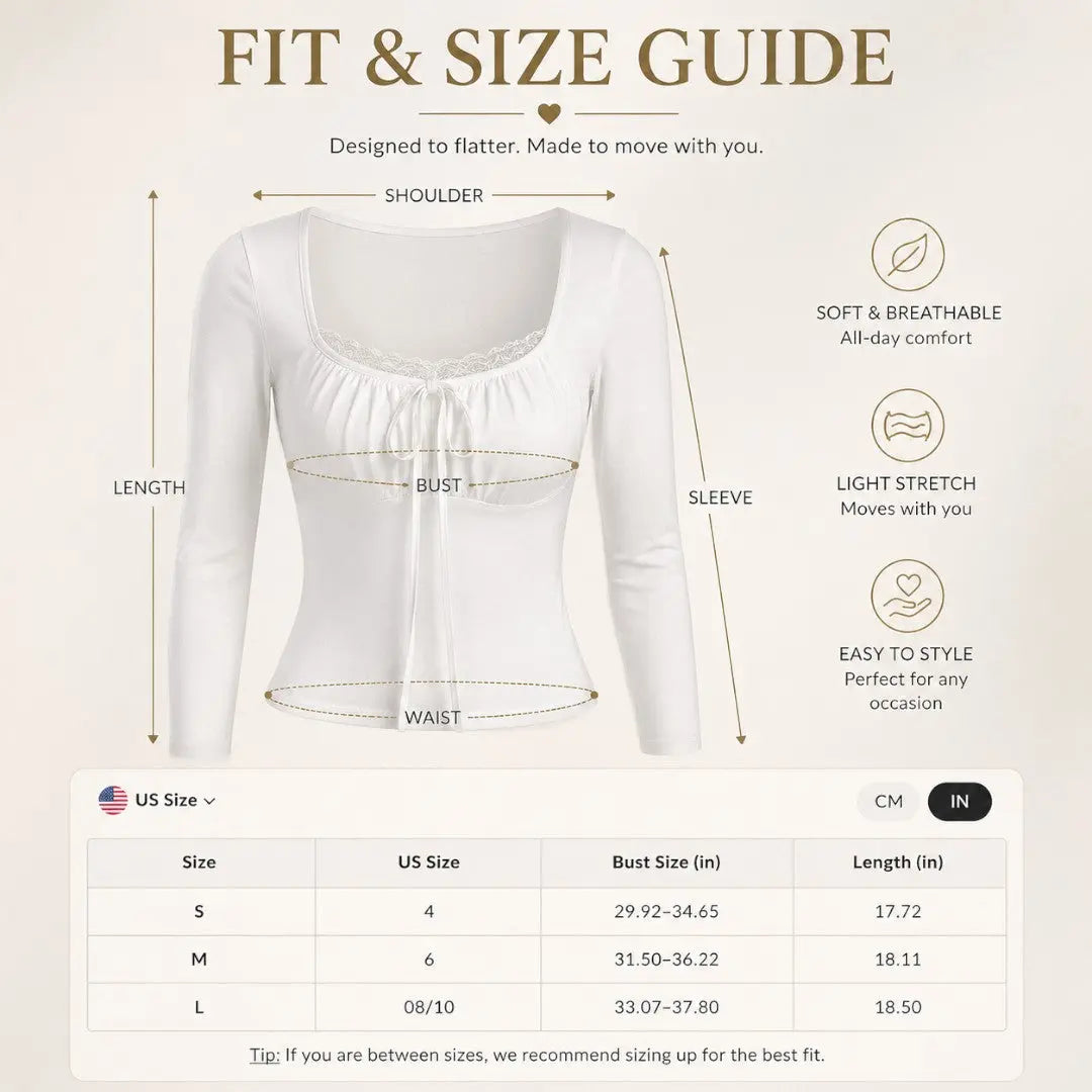 Fairycore Square Neck Crop Top Long Sleeve Women Knit Tee Coquette Bow Front Fitted Y2K Soft Girl Casual Blouse Jumartins