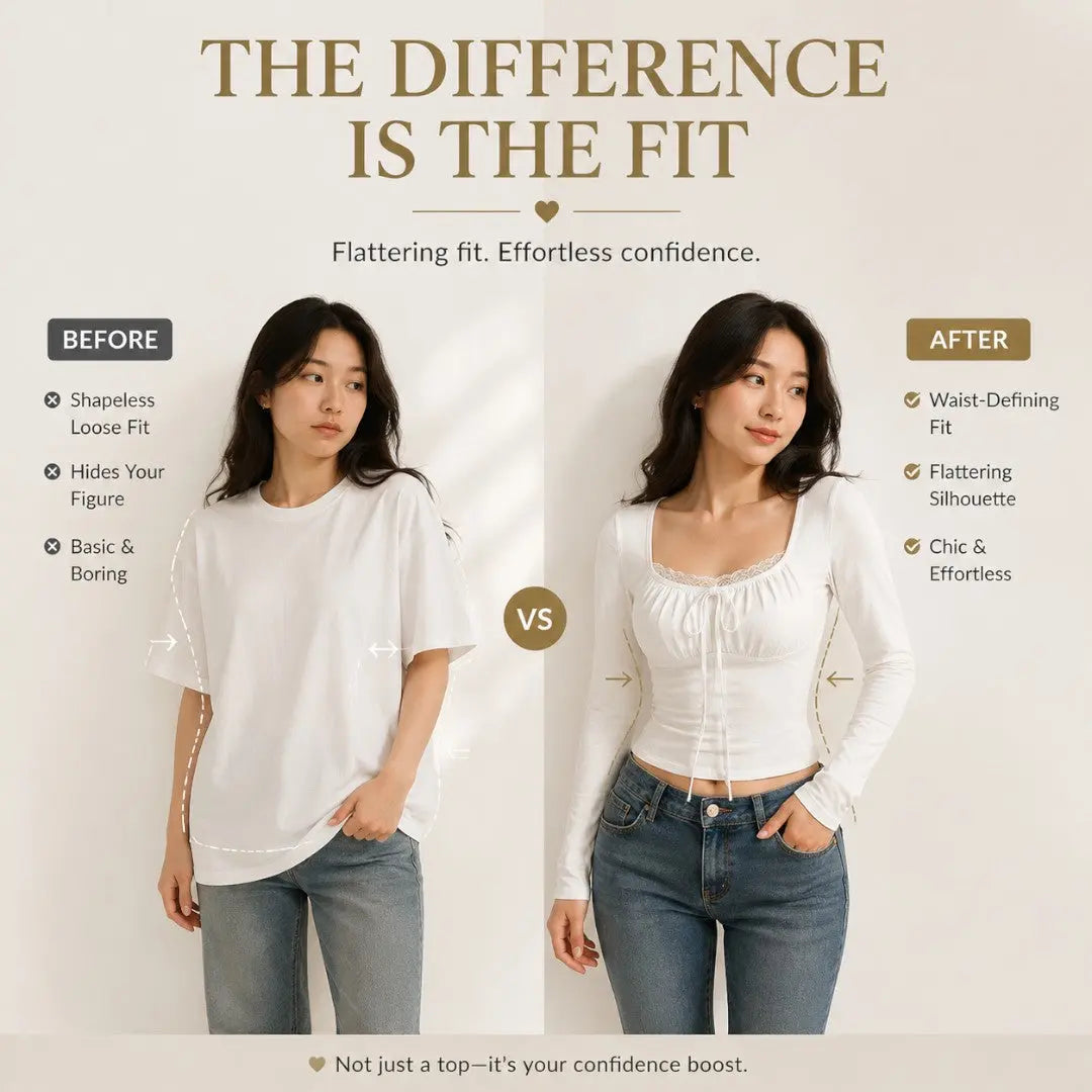 Fairycore Square Neck Crop Top Long Sleeve Women Knit Tee Coquette Bow Front Fitted Y2K Soft Girl Casual Blouse Jumartins
