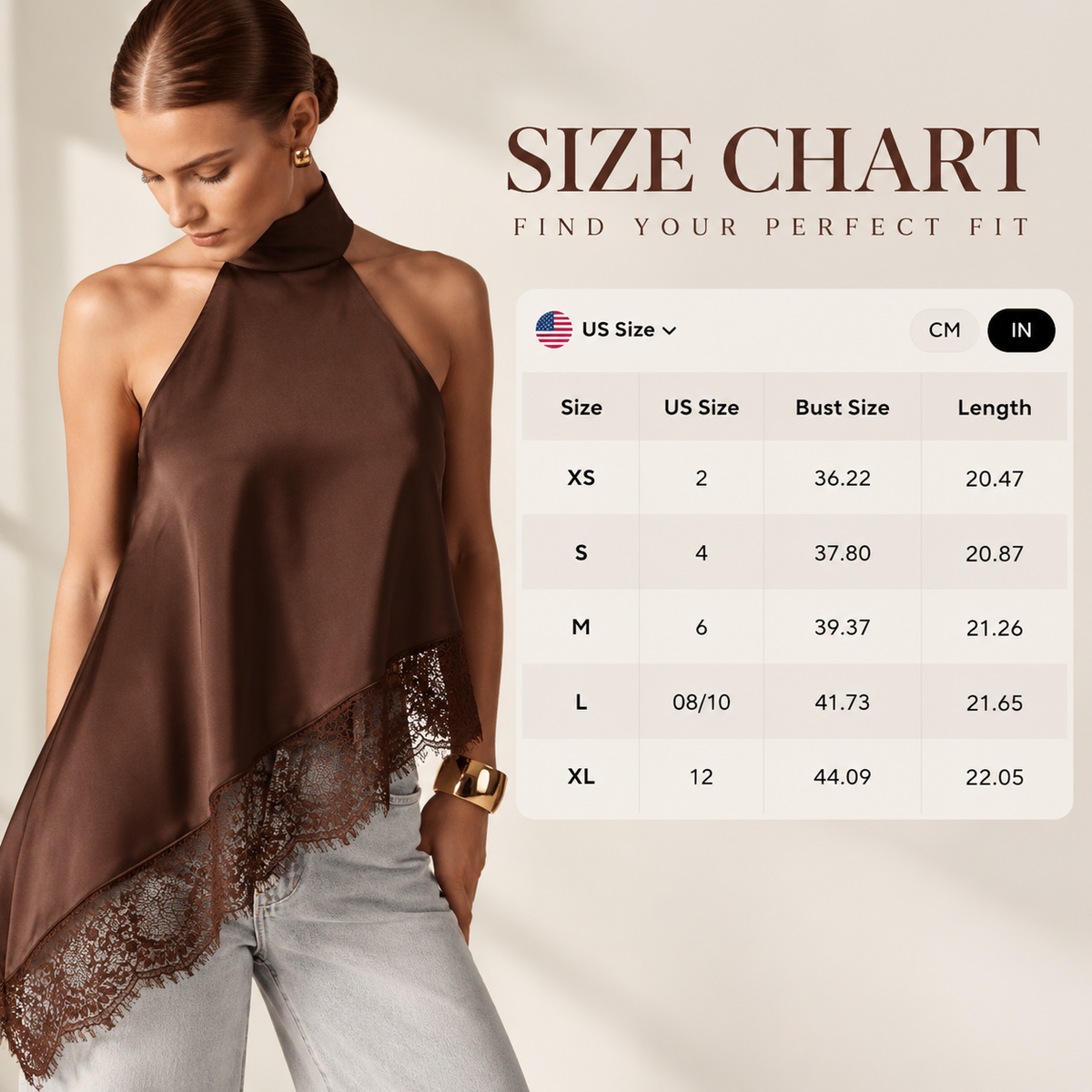 Asymmetrical High Neck Halter Top | Backless Women Fashion Shirt | Elegant Statement Blouse | Modern Evening Outfit