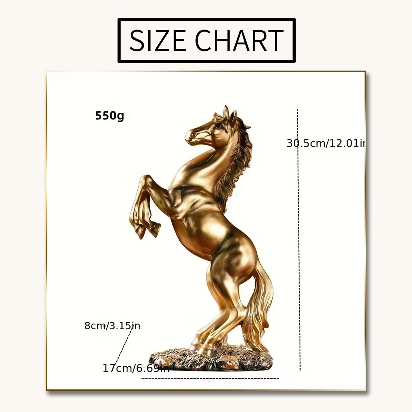 Resin Horse Statue Home Decor / Modern Interior Sculpture