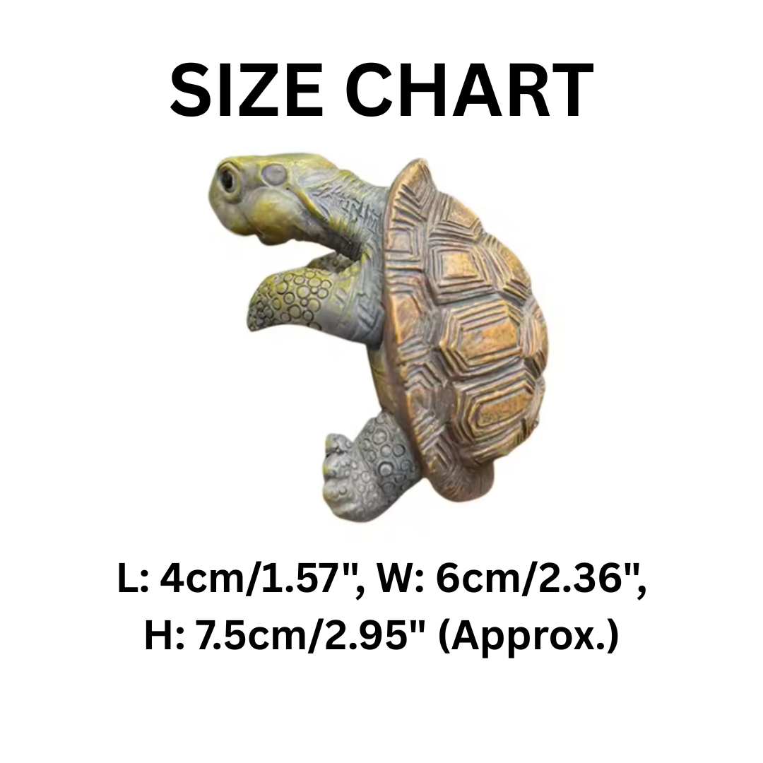 Lifelike Miniature Turtle Ornaments – Garden & Aquarium Decoration