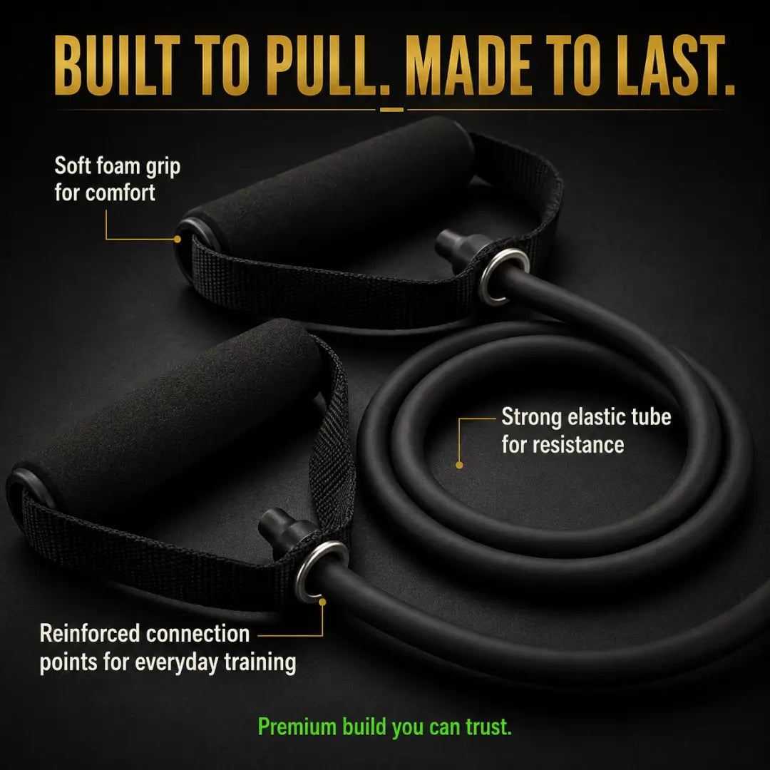 Resistance Bands with Handles | Exercise Tube Set | Home Workout Gear | Full Body Strength Training Equipment Jumartins