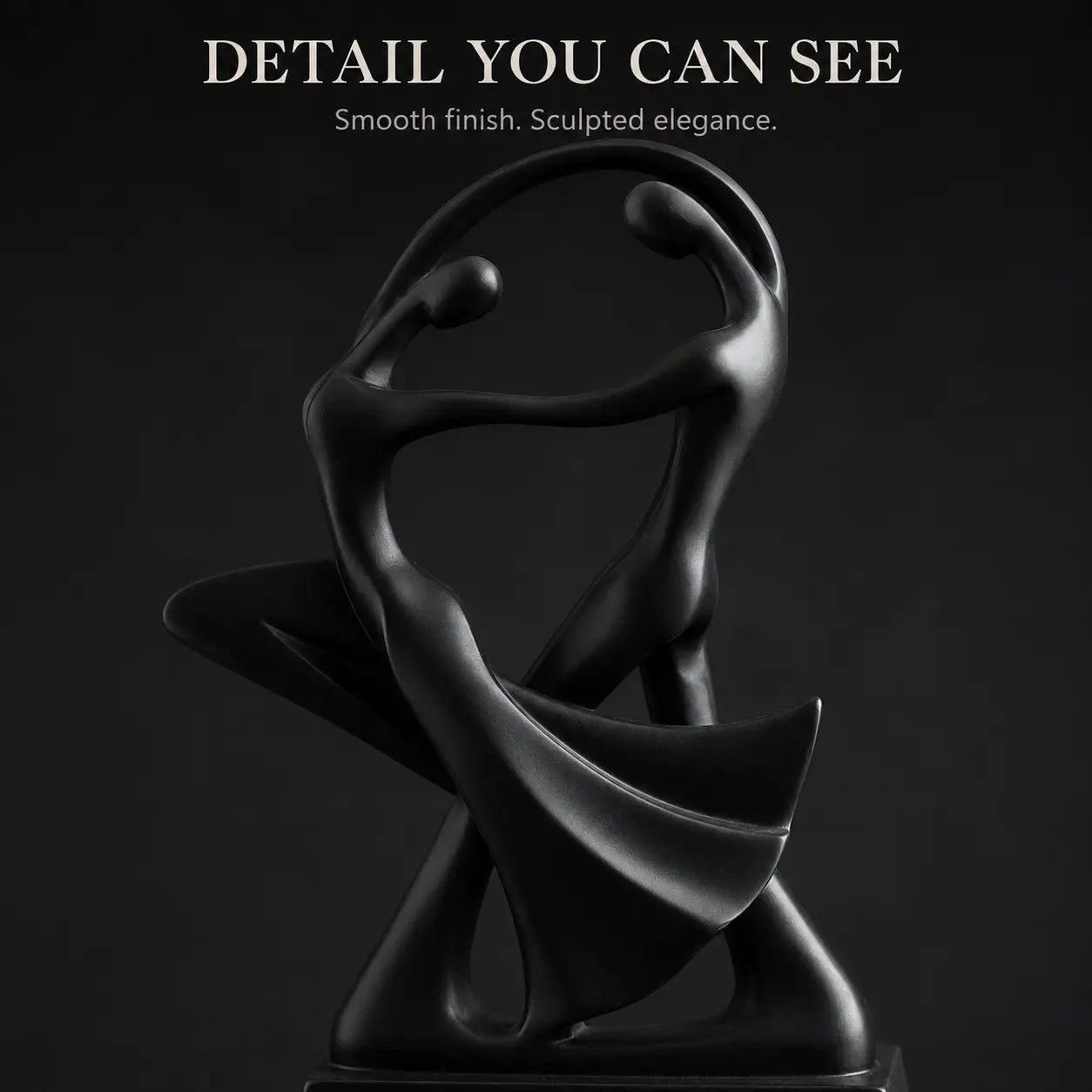Abstract Dancer Sculpture | Couple Dance Ornament | Modern Desktop Decor | Shelf Accent | Home Office Table Figurine Jumartins
