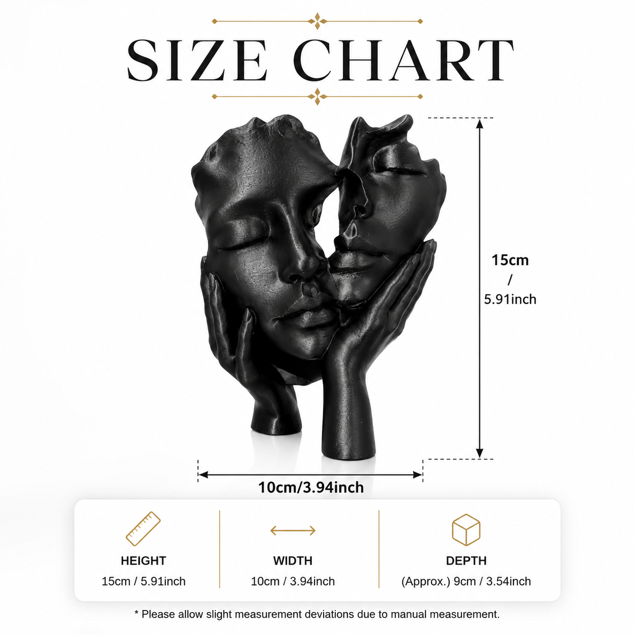 Abstract Embrace Sculpture | Warm Hug Statue | Couple Figurine Decor | Romantic Shelf Accent | Wedding Anniversary Gift