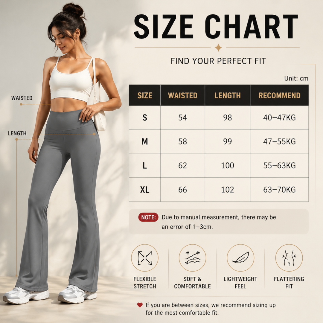 High Waisted Flare Leggings Women | Compression Yoga Pants | Seamless Workout Leggings | Stretch Fitness Pants | Everyday Activewear