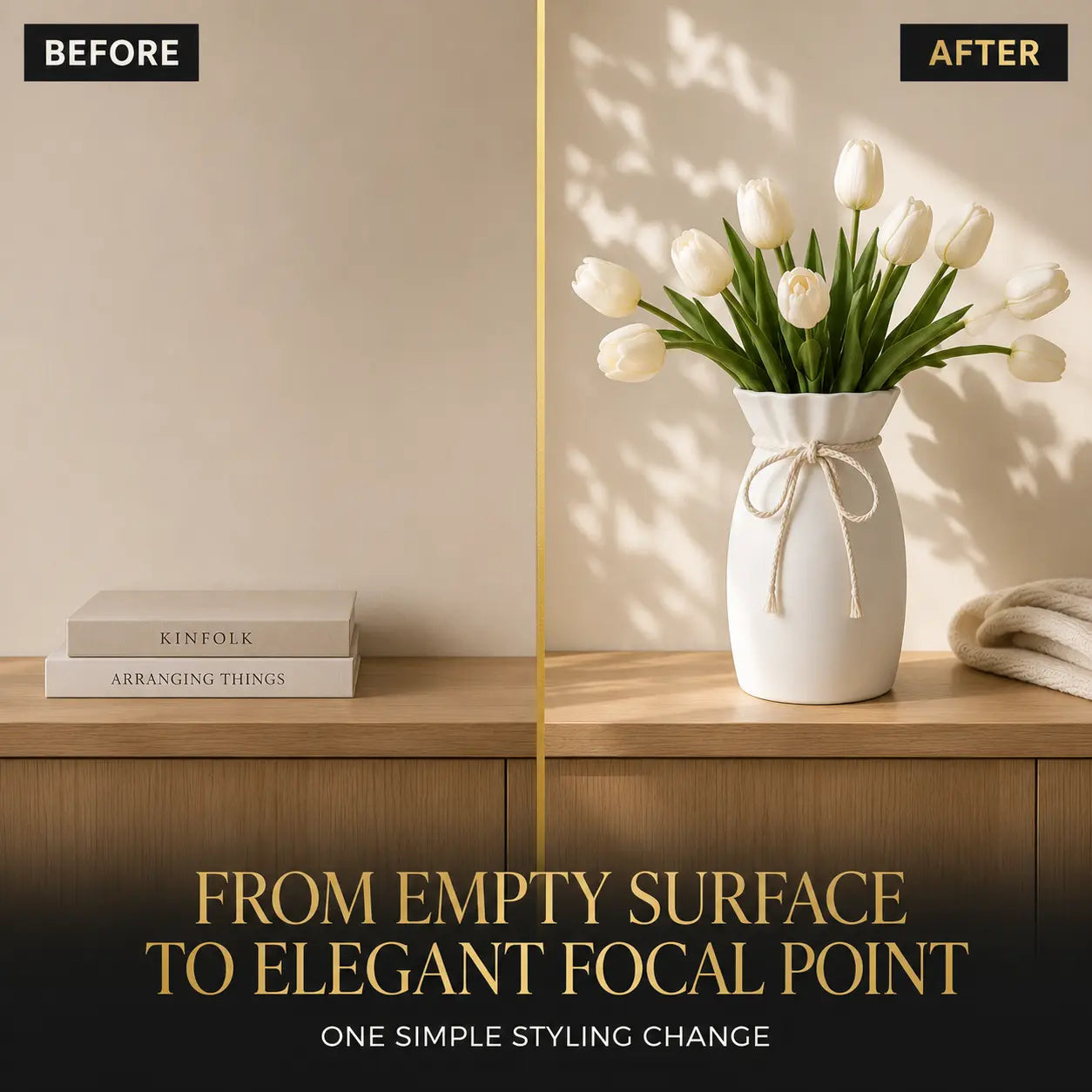 Boho Plastic Flower Vase Decorative Table Vase for Living Room, Bedroom, Dining Table, Office & Wedding Centerpiece Jumartins