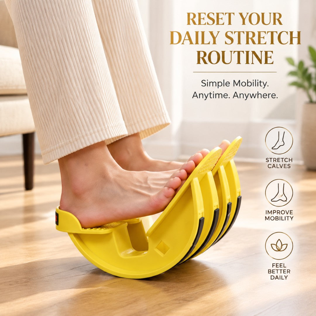 Calf Stretcher Rocker | Foot Stretching Board | Ankle Mobility Trainer | Lower Leg Stretching Tool | Home Fitness Equipment
