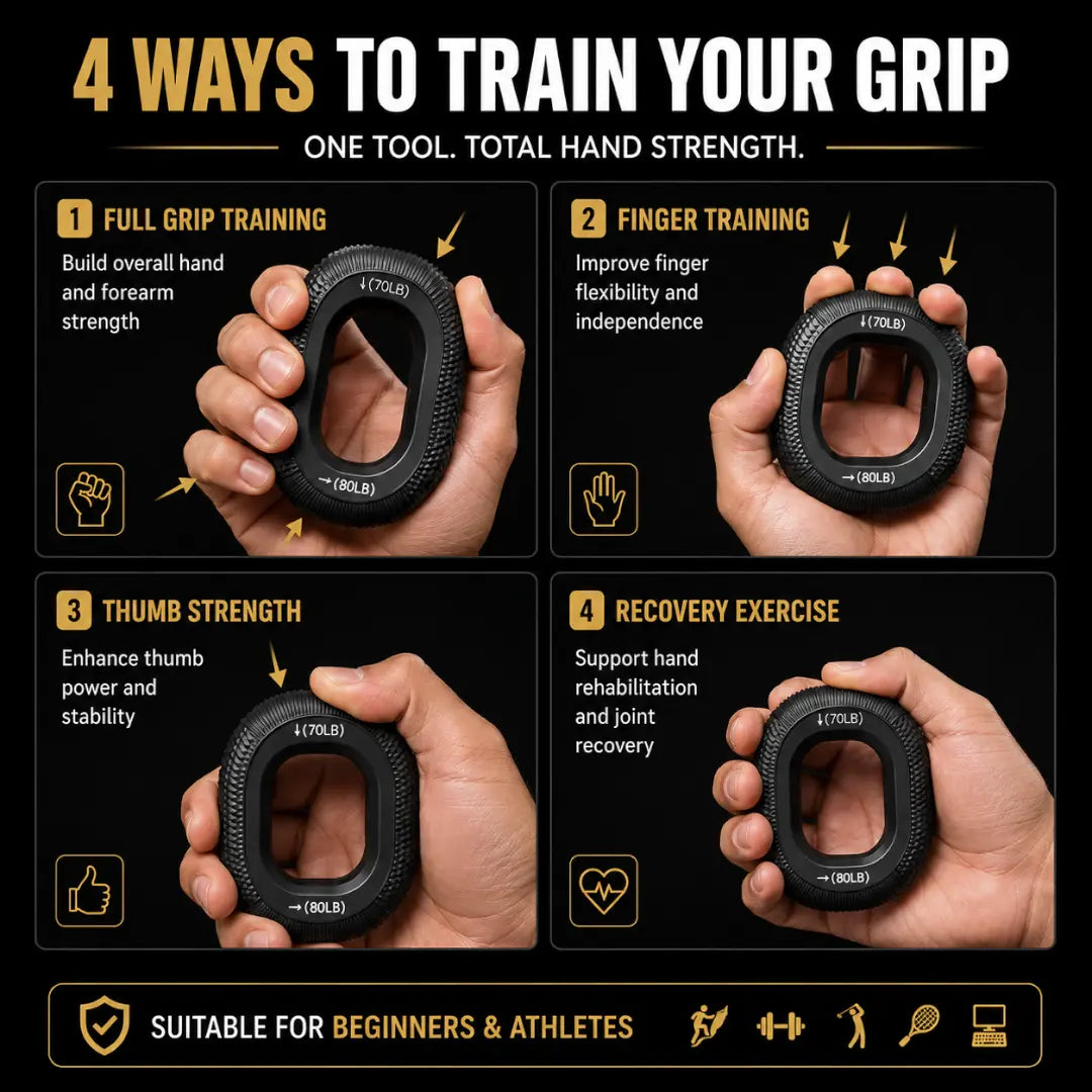 Therapy Hand Grip Rings Set | Silicone Finger Strength Trainer | Hand Rehabilitation | Arthritis Relief | Grip Exercise | Stress Relief Jumartins