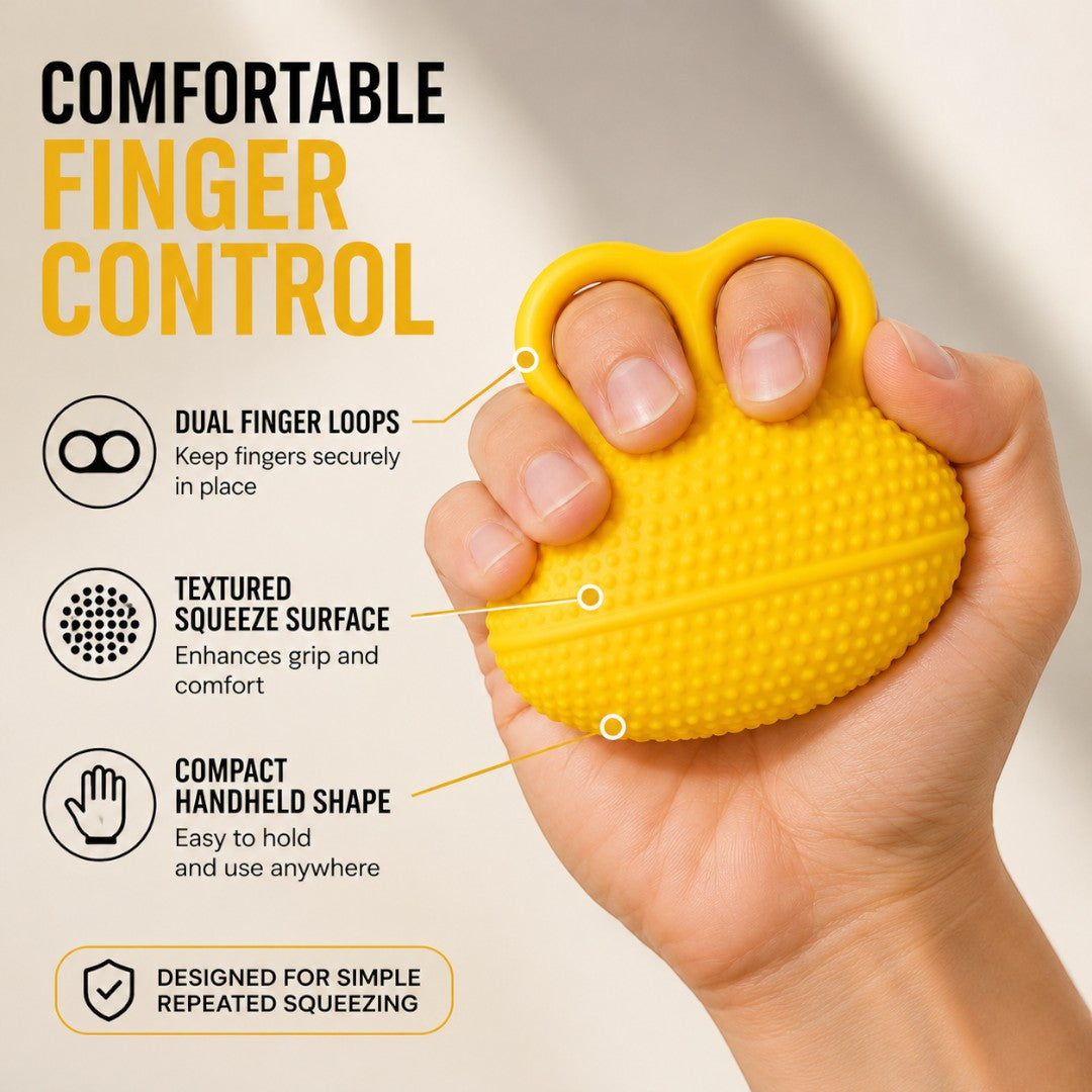 Finger Grip Strengthener Hand Exerciser Ball | Finger Training Tool | Portable Squeeze Trainer for Hand Exercise and Muscle Relaxation