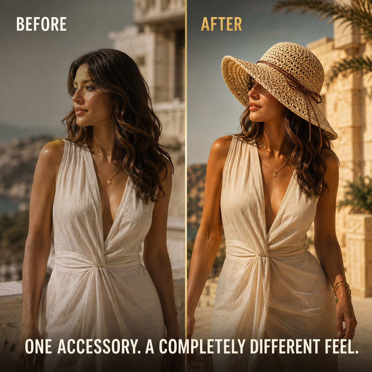 Women’s Wide Brim Woven Straw Sun Hat with Bow – Elegant Summer Beach, Vacation & Resort Hat
