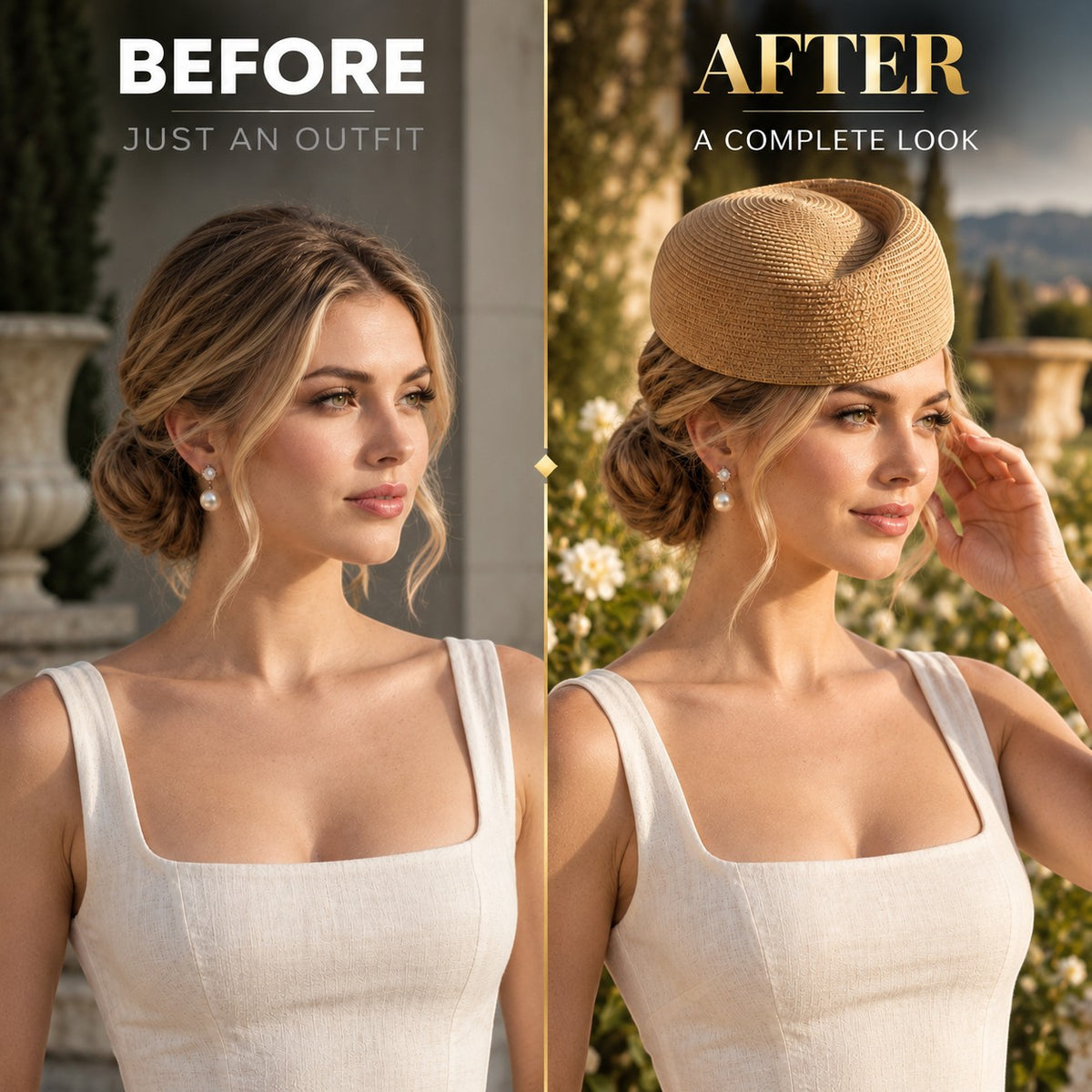 Handwoven Straw Pillbox Hat for Women, Vintage Cocktail Cap, Minimalist Fascinator, Elegant Wedding Garden Party Resort Headwear