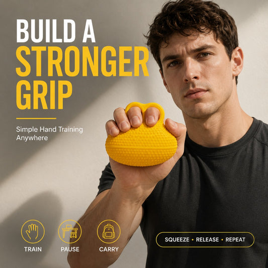 Finger Grip Strengthener Hand Exerciser Ball | Finger Training Tool | Portable Squeeze Trainer for Hand Exercise and Muscle Relaxation