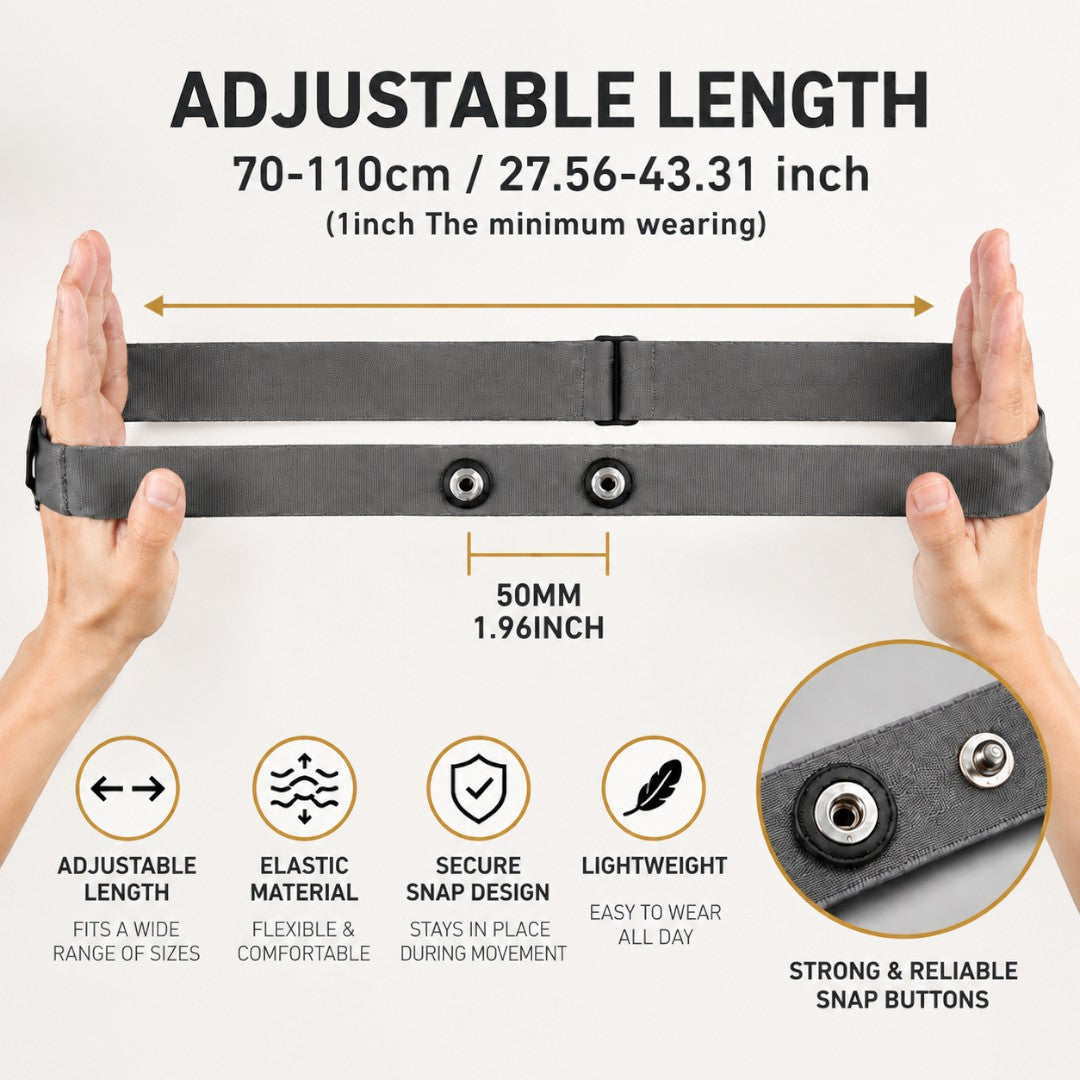 Men Waist Support Belt | Adjustable Body Shaping Band for Fitness Training, Core Support, Workout Wear and Everyday Confidence