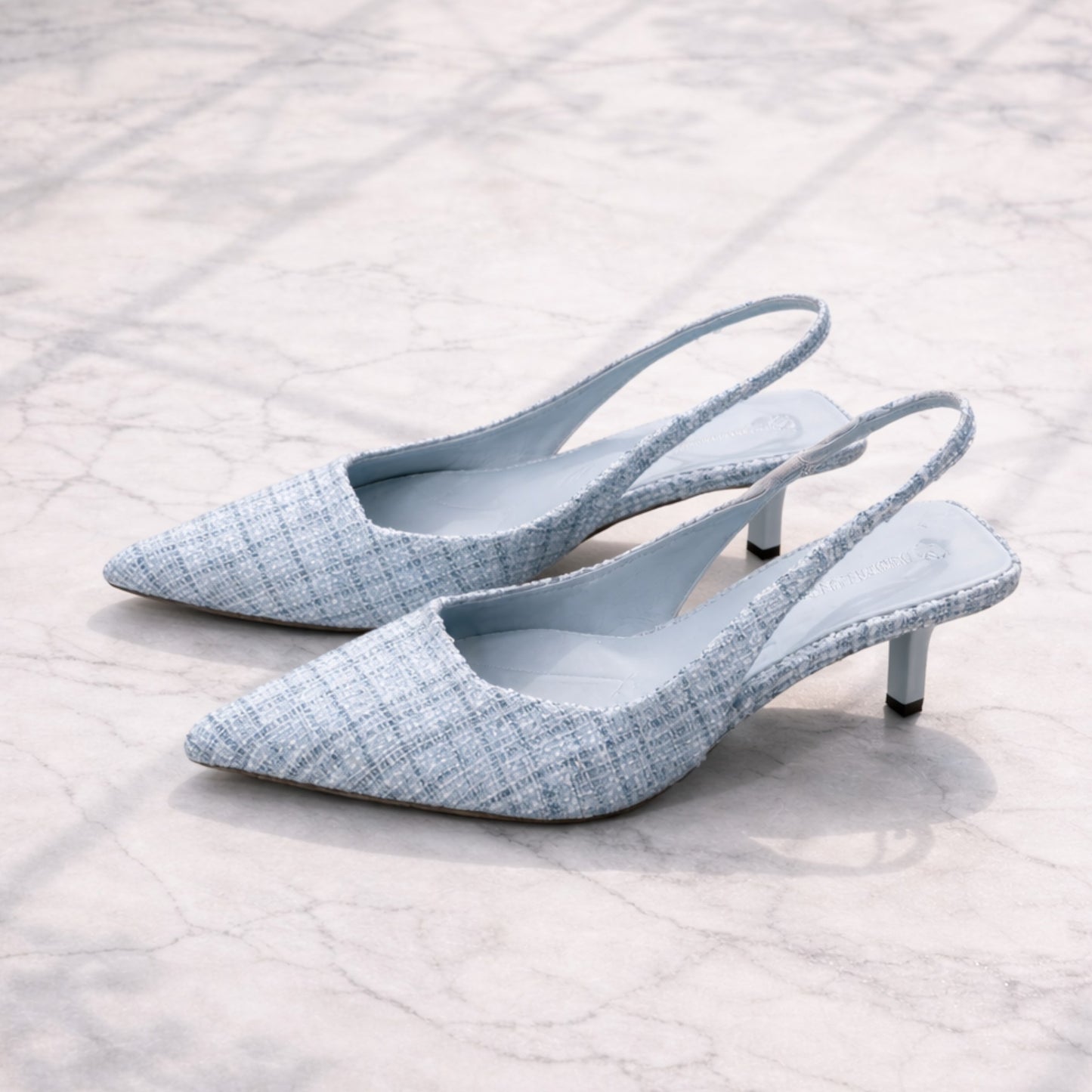 Women’s Slingback Heels | Pointed Toe Pumps Elegant Low Heel Shoes