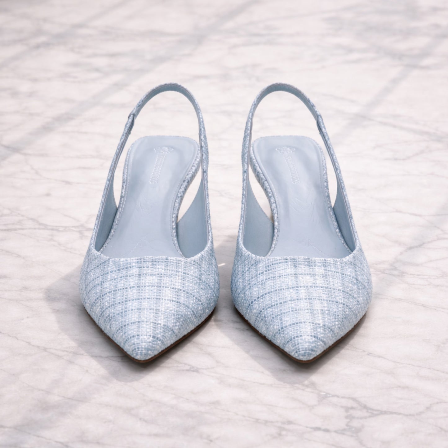 Women’s Slingback Heels | Pointed Toe Pumps Elegant Low Heel Shoes